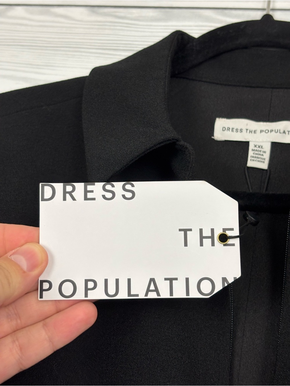 Dress The Population Gloria Jumpsuit Black Size XXL NWT - Picture 8 of 13